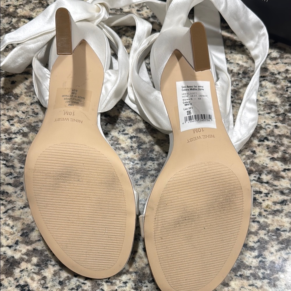 🆕Nine West Kelsie Wedding Satin Heels with “Something Blue!” 10. New wBox!💥 - Picture 4 of 11